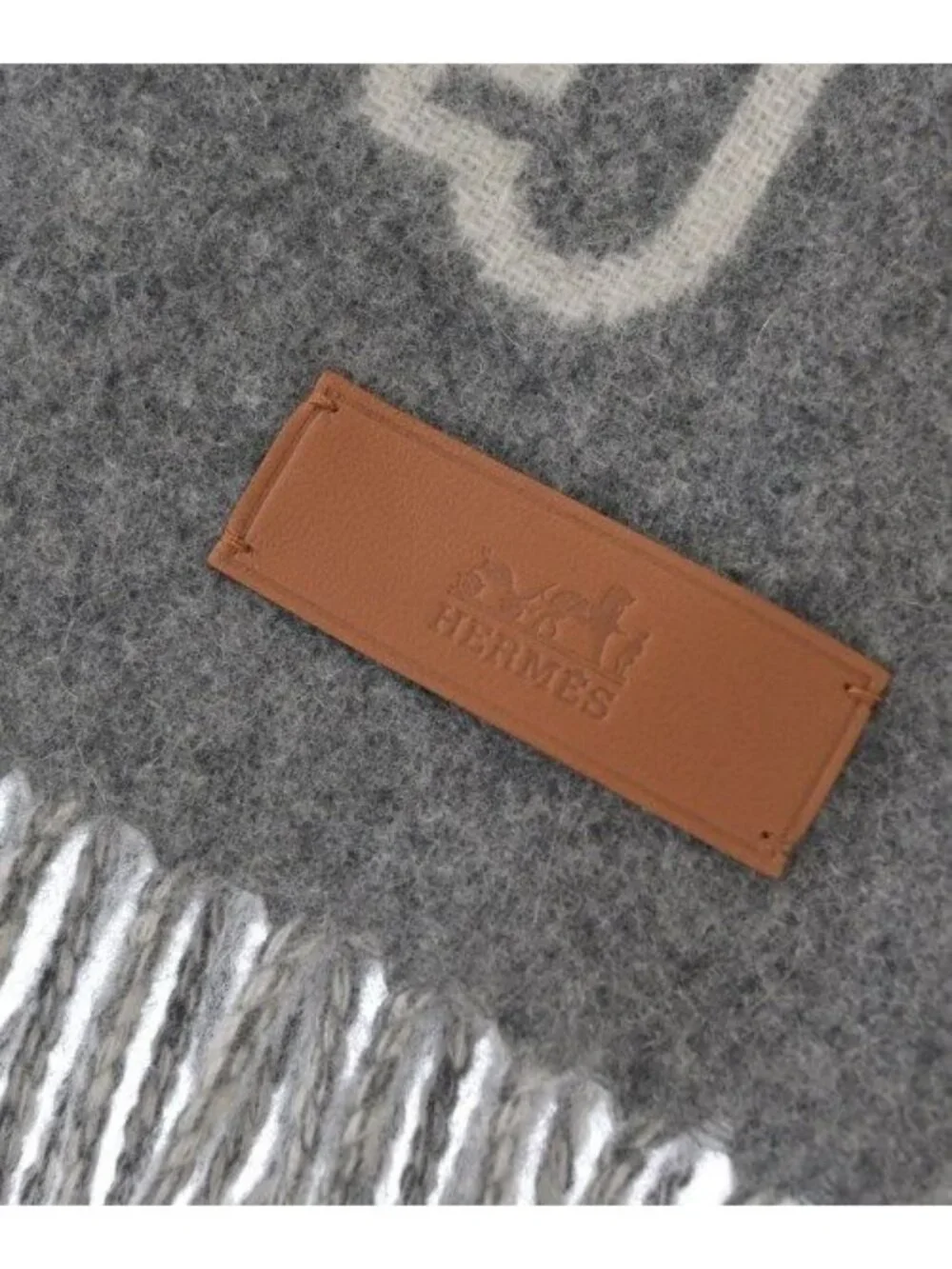 Hermes Scarf Gray